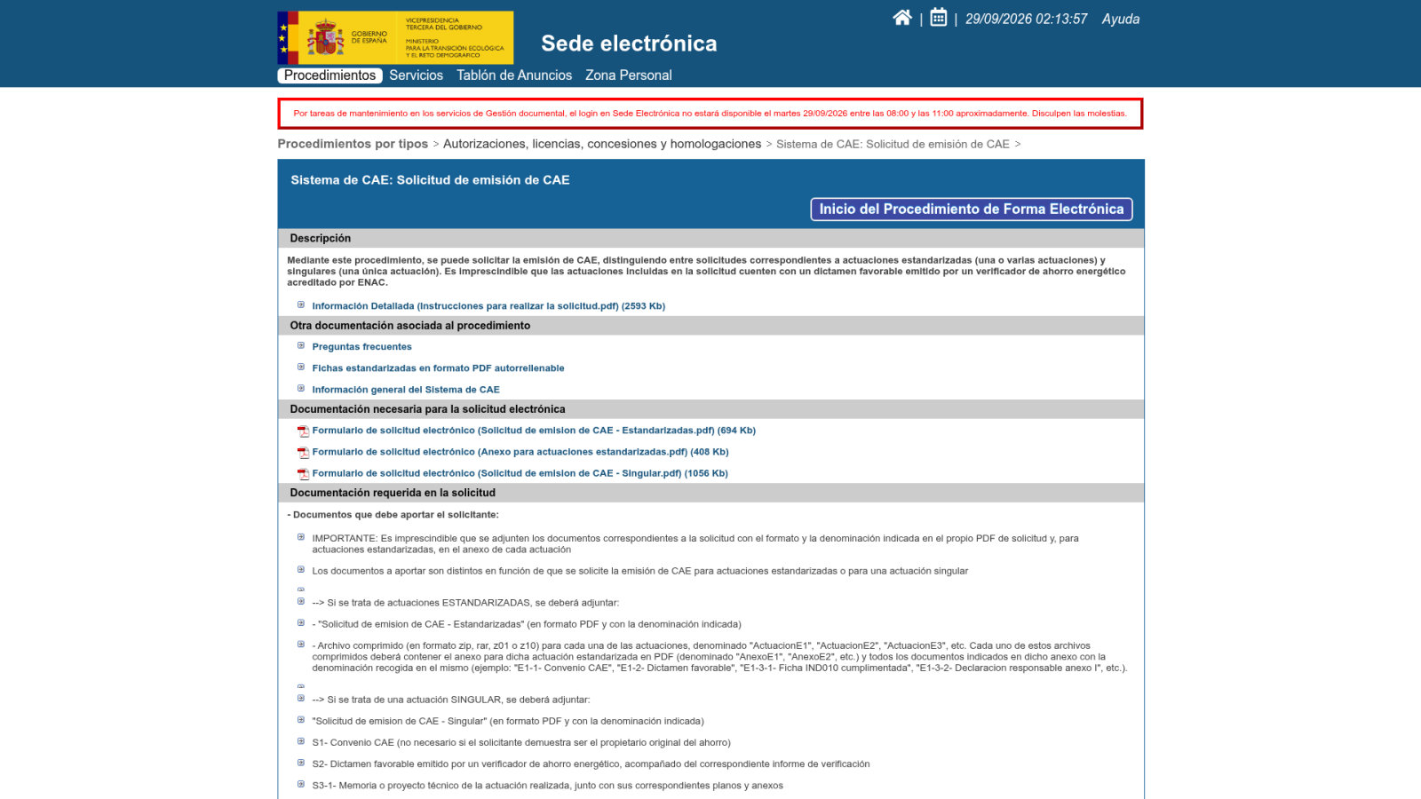 Guía para tramitar la solicitud y el registro de sus CAE